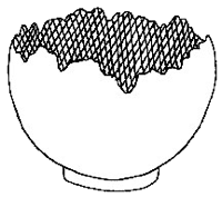 Diagram of Footed Planter